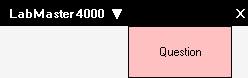 A student's LabMaster 4000 toolbar in its
startup state.